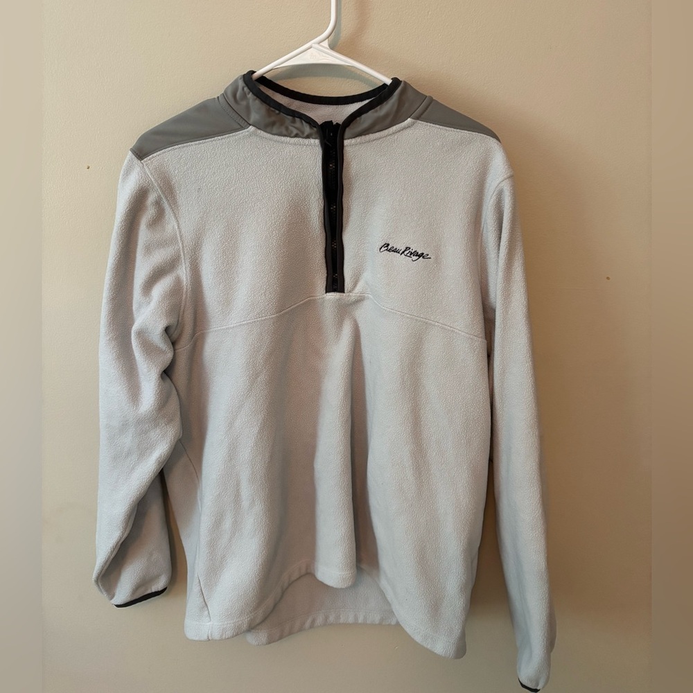Nike Gray Zip Up Sweater Classic Comfort